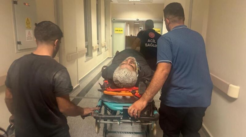 Araç bakım kanalına düşerek yaralandı 1