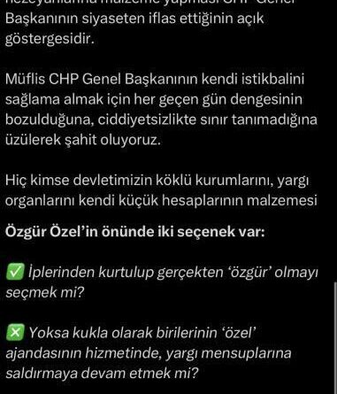 Bakan Tunç: "Özgür Özel'in önünde iki seçenek var" 1