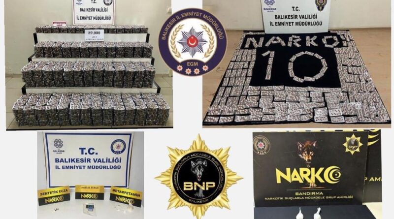 Balıkesir'de uyuşturucu operasyonu: 6 tutuklama 1