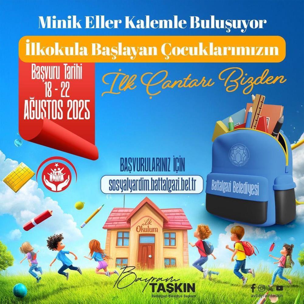 Battalgazi Belediyesi’nden ailelere kırtasiye desteği