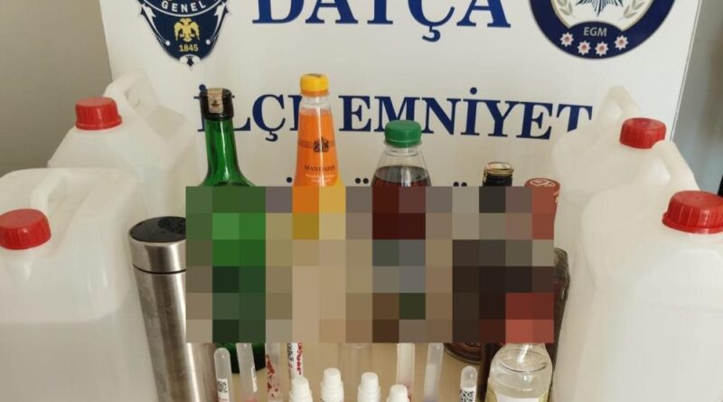 Datça’da kaçak alkol operasyonu 1