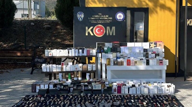 Denizli’de binlerce kaçak eşya ele geçirildi 1