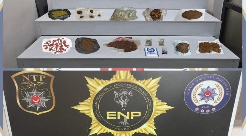 Elazığ’da uyuşturucu operasyonu: 5 şüpheli tutuklandı 1