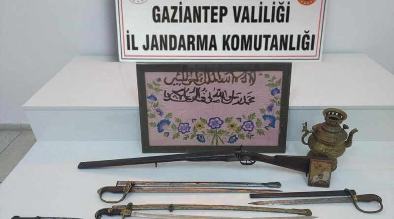 Gaziantep'te tarihi eser operasyonu: 1 gözaltı 1