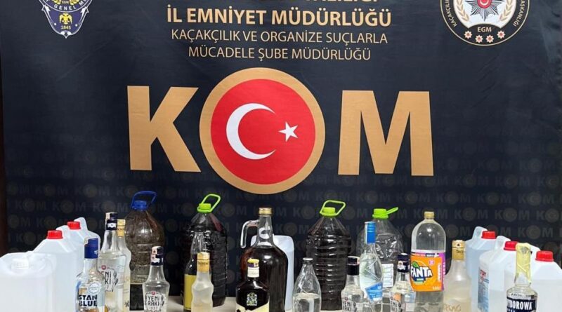 Kastamonu’da 58 litre sahte alkol ele geçirildi 1