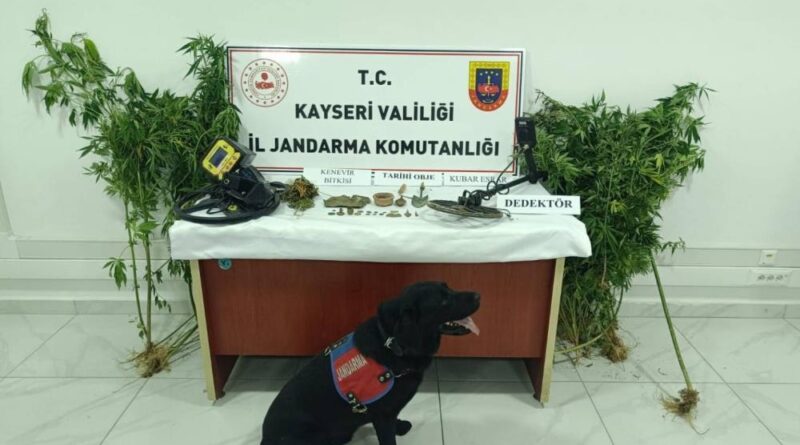 Kayseri’de 21 adet tarihi eser ele geçirildi: 1 gözaltı 1