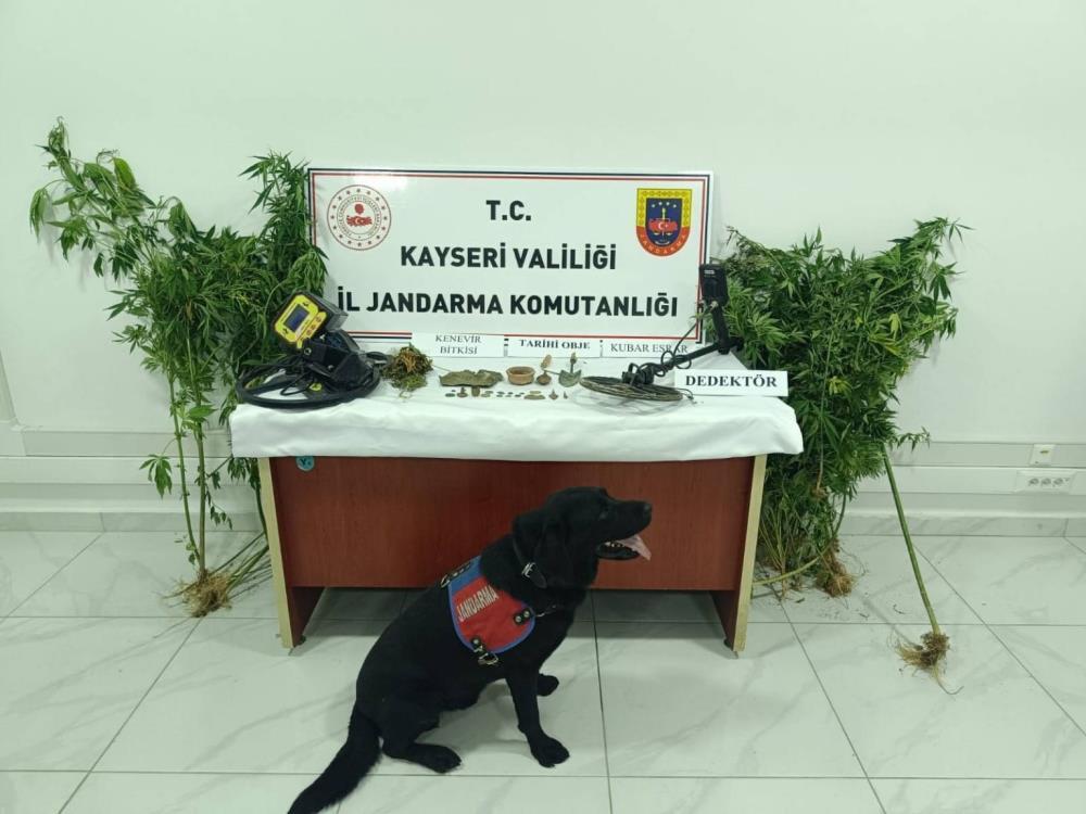 Kayseri’de 21 adet tarihi eser ele geçirildi: 1 gözaltı