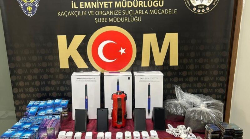 Kilis’te çok sayıda kaçak malzeme ele geçirildi: 3 gözaltı 1