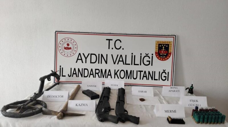 Köşk’teki işletmenin ek binasında uyuşturucu ve av tüfekleri ele geçirildi 1