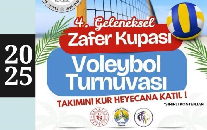 Köyceğiz'de 4. Geleneksel Zafer Kupası Plajda Voleybol Turnuvası yapılacak 1