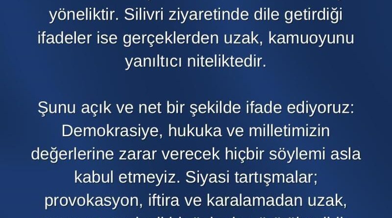 Okandan: "Özel'in açıklamaları toplumsal huzuru zedelemeye yöneliktir" 1