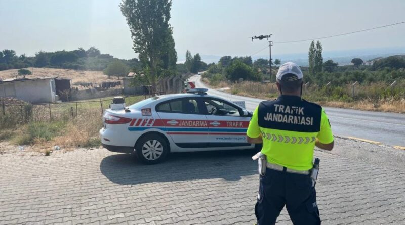 Söke’de havadan trafik denetimi 1
