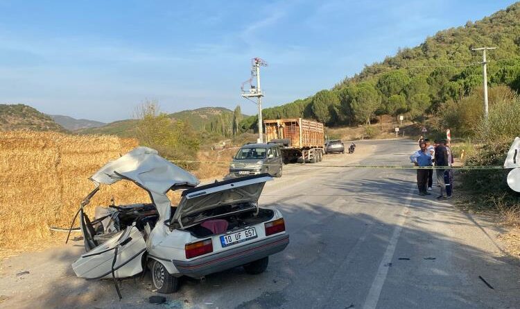 Bigadiç'te trafik kazası; 1 ölü 1