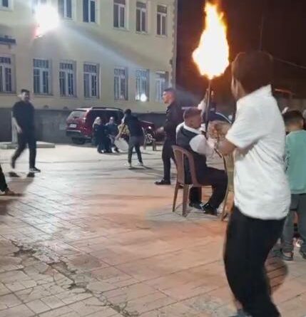 Düğünde havaya ateş açılan anlar kamerada 1