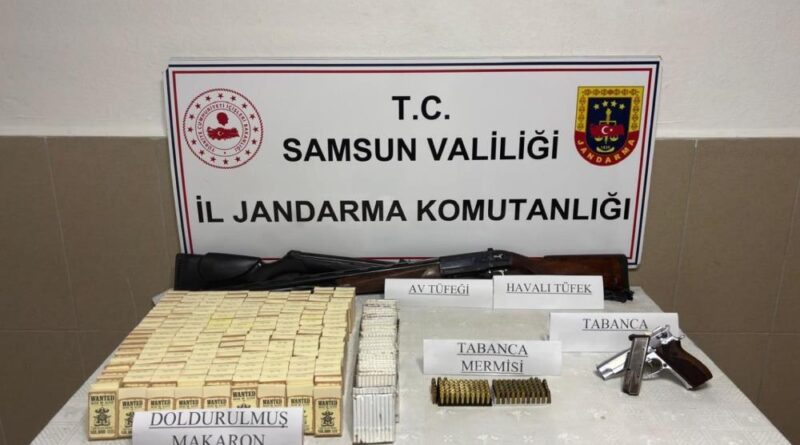Jandarmadan kaçak tütün ve silah operasyonu 1