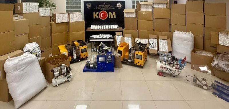 Manisa'da 35 şahıs kaçakçılık operasyonlarında gözaltına alındı 1