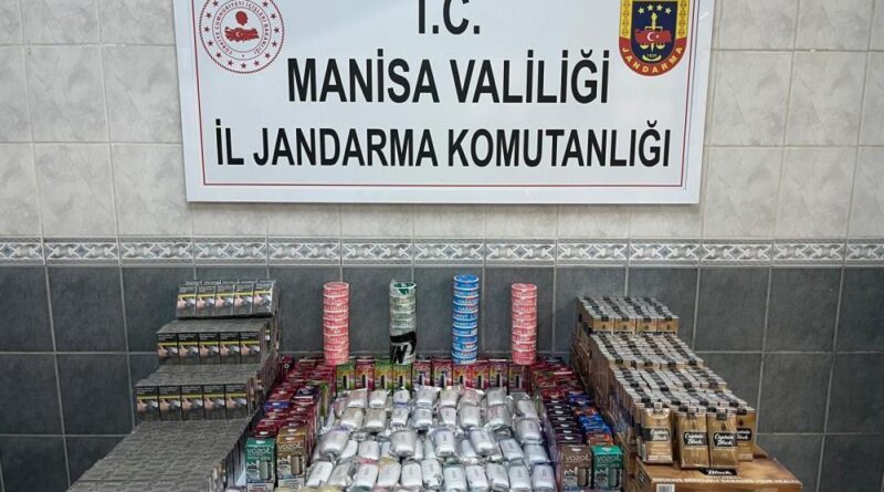Manisa’da kaçak sigara ve elektronik sigara operasyonu 1