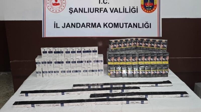 Şanlıurfa’da 460 paket kaçak sigara ele geçirildi 1