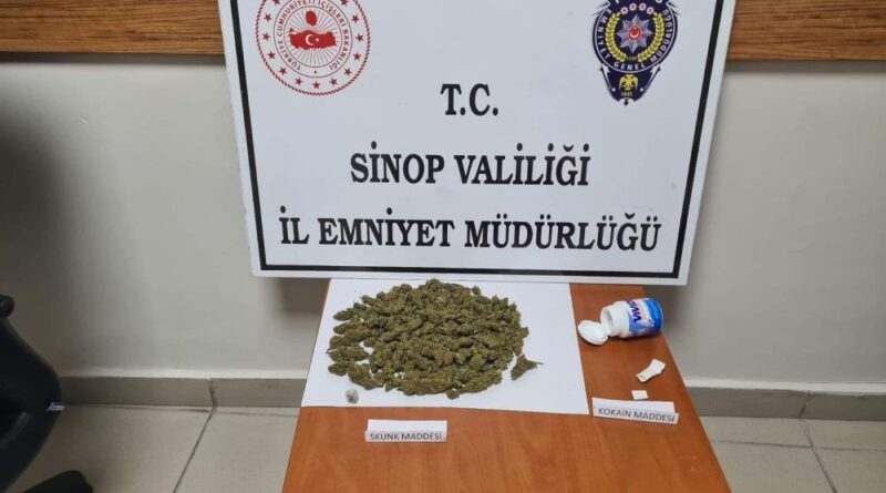 Sinop’ta uyuşturucu operasyonu: 2 gözaltı 1