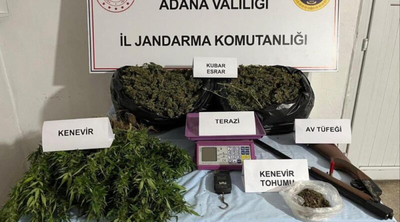 Adana'da 10 kilodan fazla esrar ele geçirildi 1
