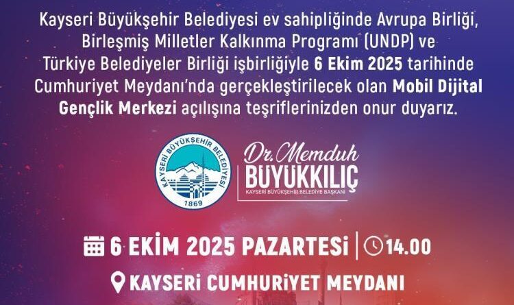Başkan Büyükkılıç: "Dijital geleceğin merkezi açılıyor" 1