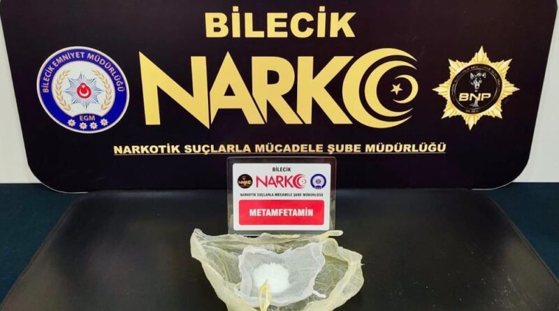 Bilecik'te uyuşturucu operasyonu: 1 gözaltı 1