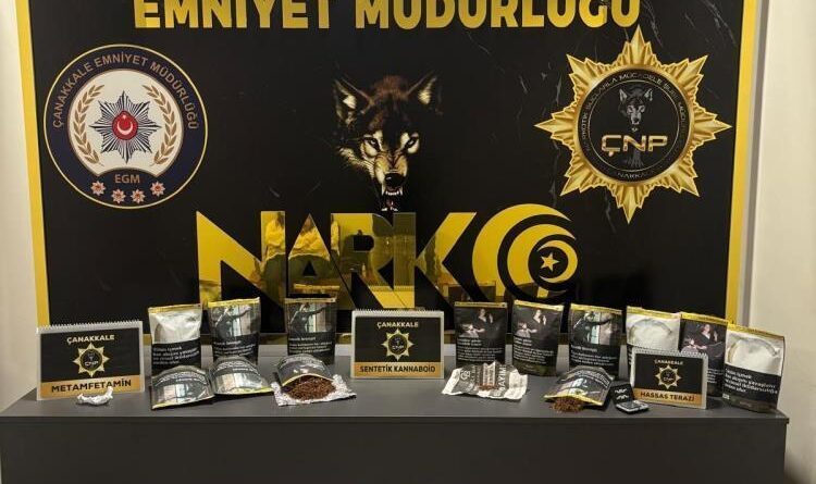Çanakkale'de uyuşturucu operasyonunda 2 tutuklama 1