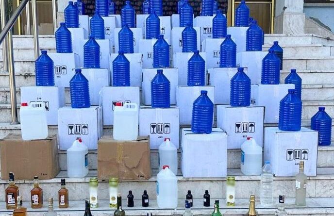 Denizli'de 642 litre kaçak alkol yakalandı 1