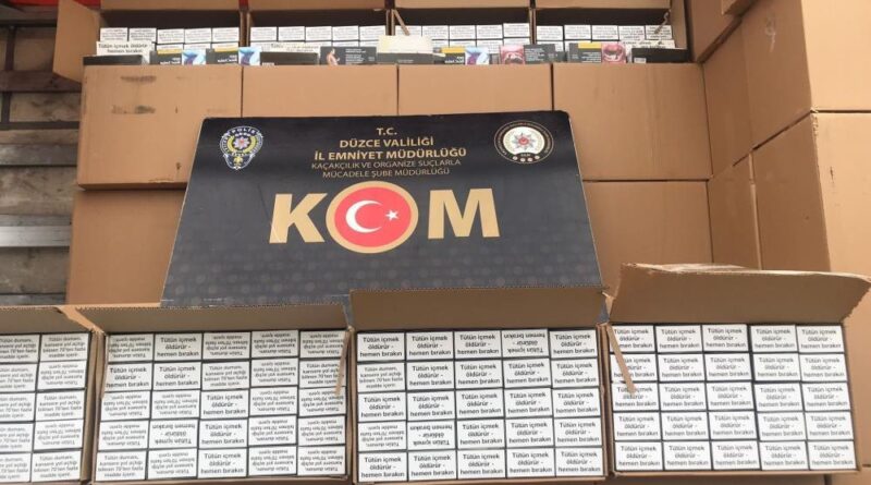 Düzce'de kaçakçılara göz açtırılmıyor 1