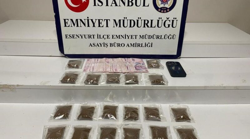 Esenyurt'ta kamyonetten uyuşturucu madde ticareti yapan şüphelilere suçüstü 1