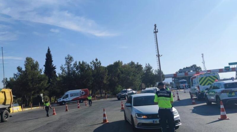 Germencik’te havadan trafik denetimi 1