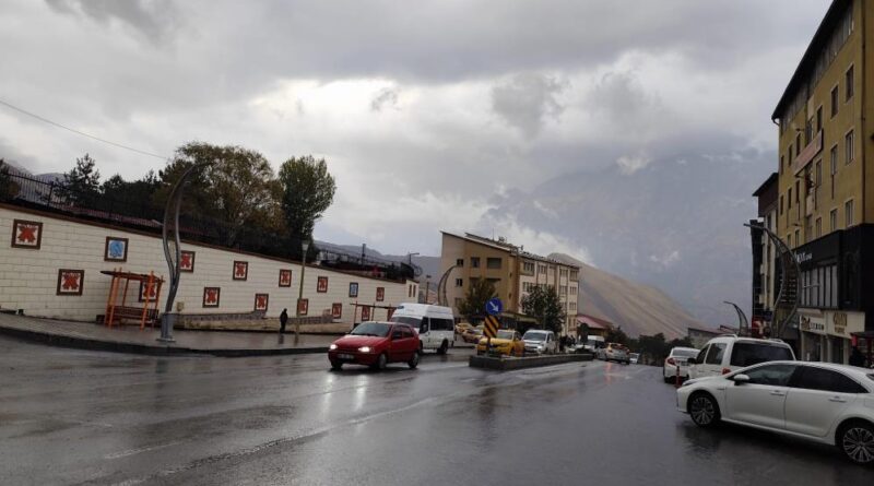 Hakkari'de yağmur yağışı 1