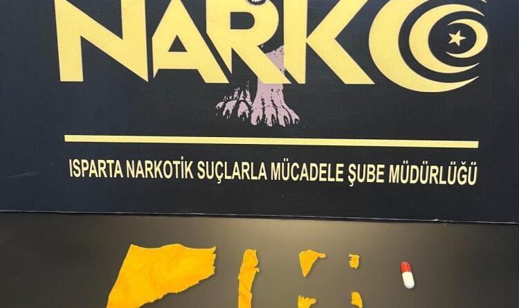 Isparta’da uyuşturucu operasyonu: 2 gözaltı 1