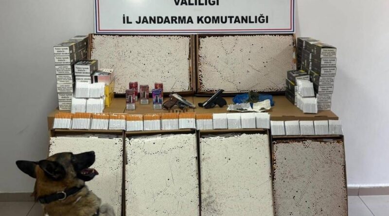 Jandarmadan uyuşturucu ve kaçak makaron operasyonu 1