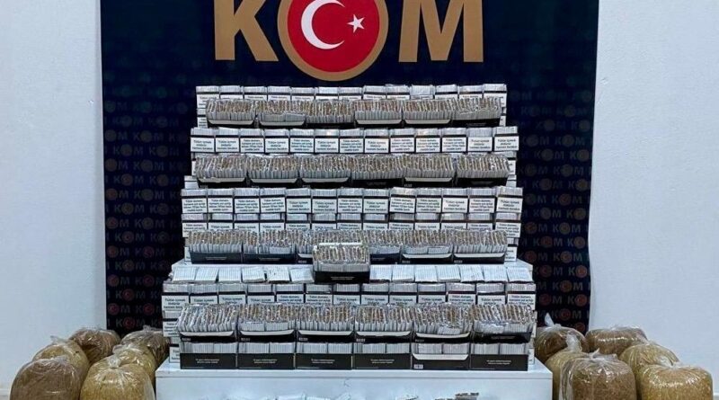 Kars’ta makaron ve tüten ele geçirildi 1