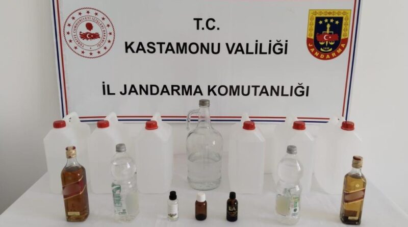 Kastamonu’da jandarmadan sahte içki operasyonu 1