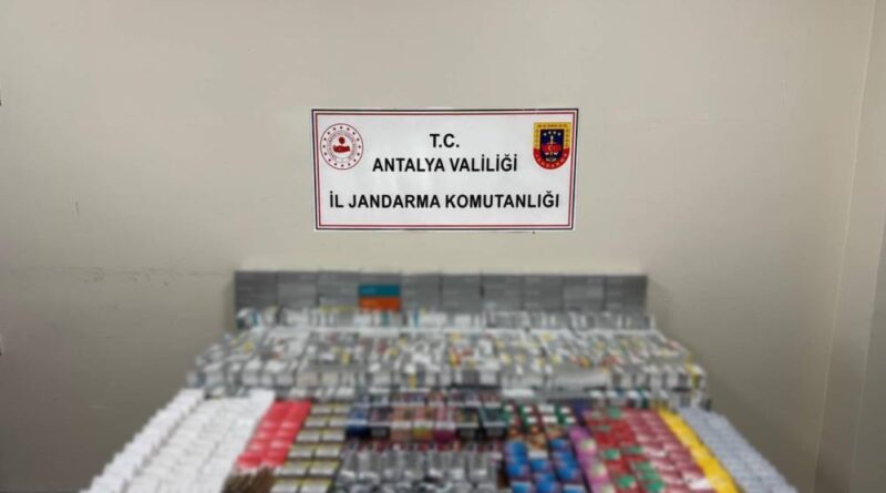 Kemer’de kaçak sigara operasyonu 1
