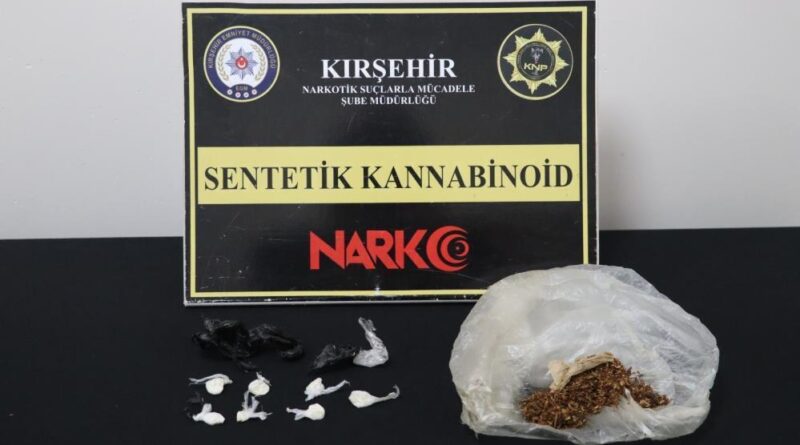 Kırşehir’de uyuşturucu operasyonu: 1 şüpheli tutuklandı 1