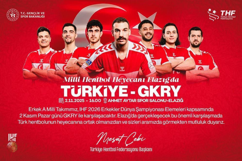 Milli hentbol heyecanı Elazığ’da