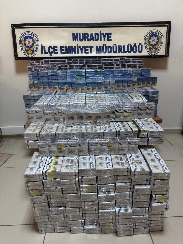 Muradiye’de 3 bin 750 paket kaçak sigara ele geçirildi