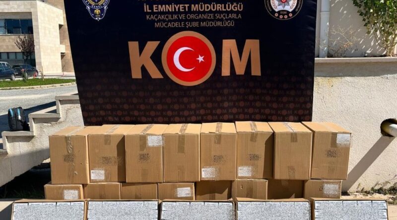 Polis 210 bin adet sahte bandrollü boş makaron ele geçirdi 1