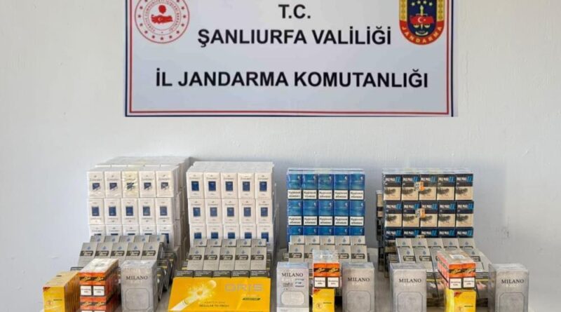 Şanlıurfa'da bin 240 kaçak paket sigara ele geçirildi 1