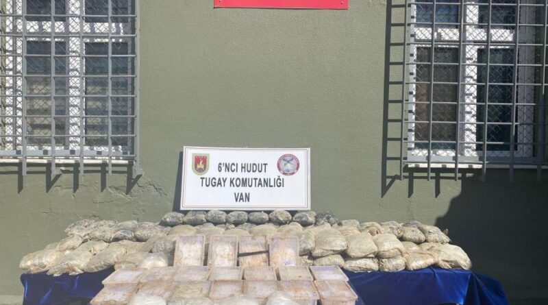 Van'da 91 kilo 558 gram uyuşturucu madde ele geçirildi 1