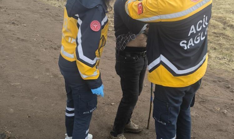 Yanına yıldırım düşen şahıs yaralandı 1