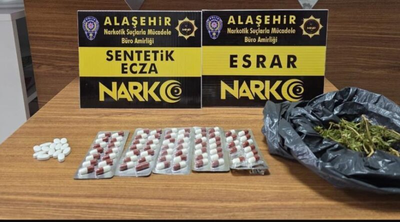 Alaşehir’de sentetik ecza operasyonu: 1 kişi tutuklandı 1