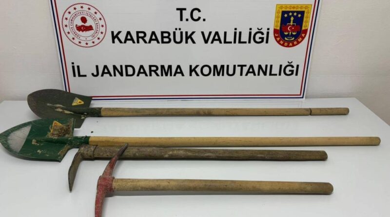 Karabük'te izinsiz kazı yapan 3 kişi suçüstü yakalandı 1