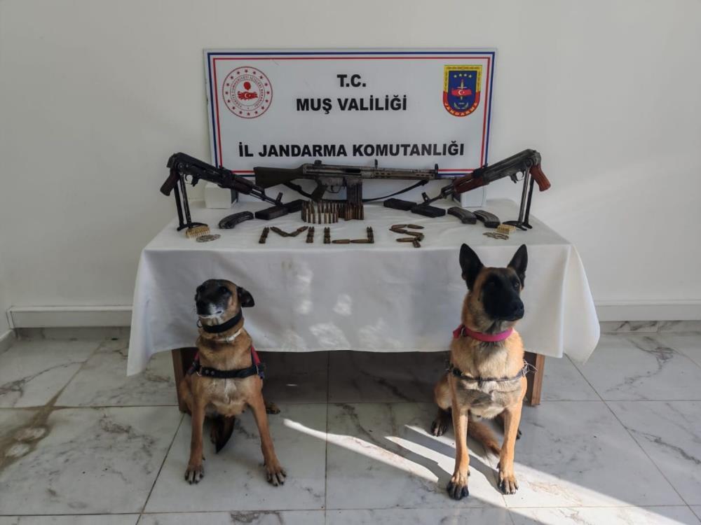 Muş’ta ruhsatsız 3 uzun namlulu silah ele geçirildi