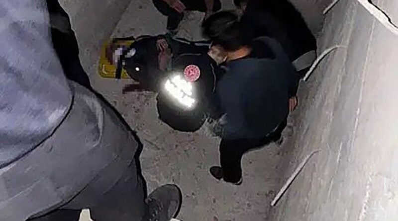 Siirt'te asansör boşluğuna düşen şahıs ağır yaralandı 1