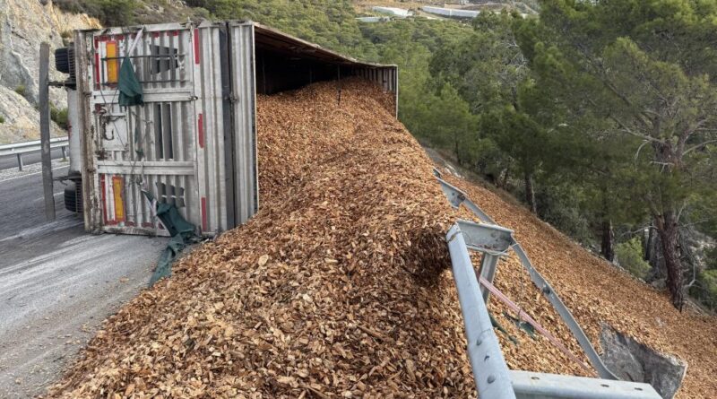 Tır devrildi, sürücü hafif yaralandı 1